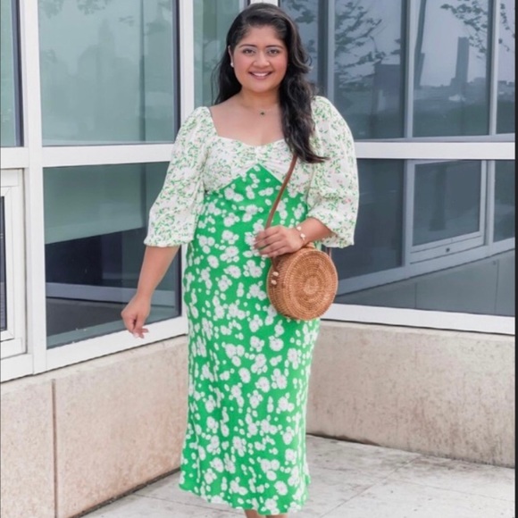 Rixo Daisy Long Sleeve Swing Dress Tulip size 16W/18W 20W/22W 28W/30W - Picture 7 of 11